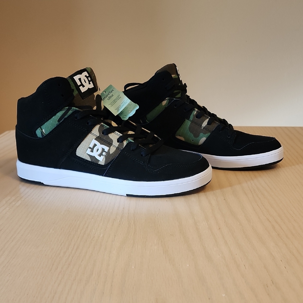 DC Black and Camouflage Sneakers